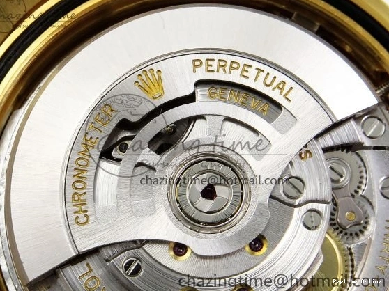 1225 WrinkleFree DayDate 40 228238 ARF 904L Steel YG Crystal Diamonds Bezel on President Bracelet VR 1550